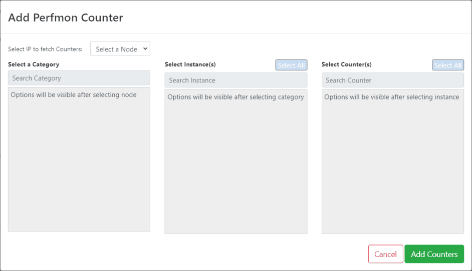 Figure 9: Add counters.