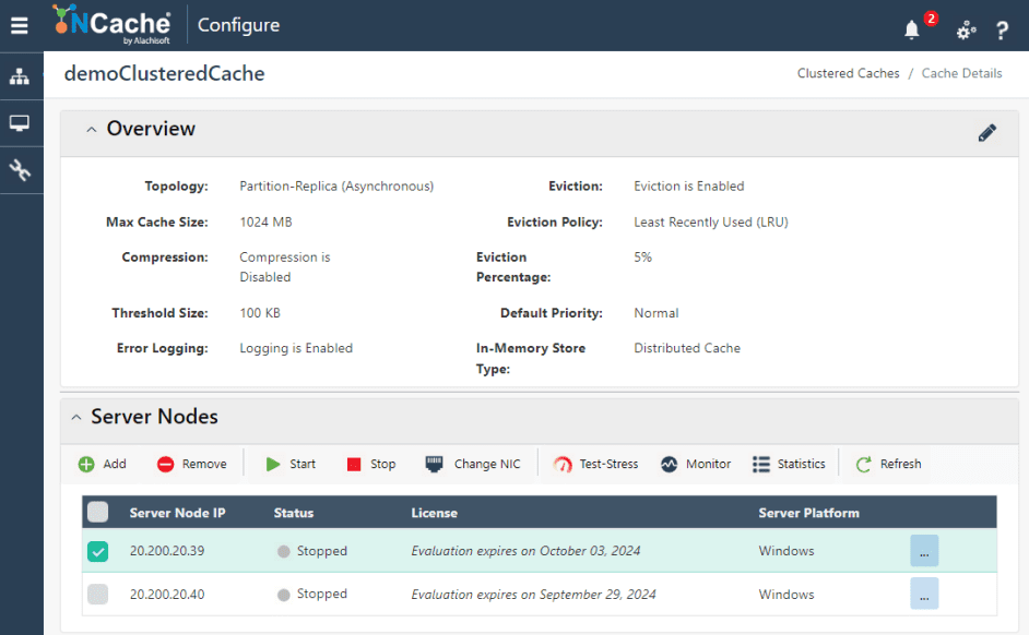 Figure 5: Start specific server node.