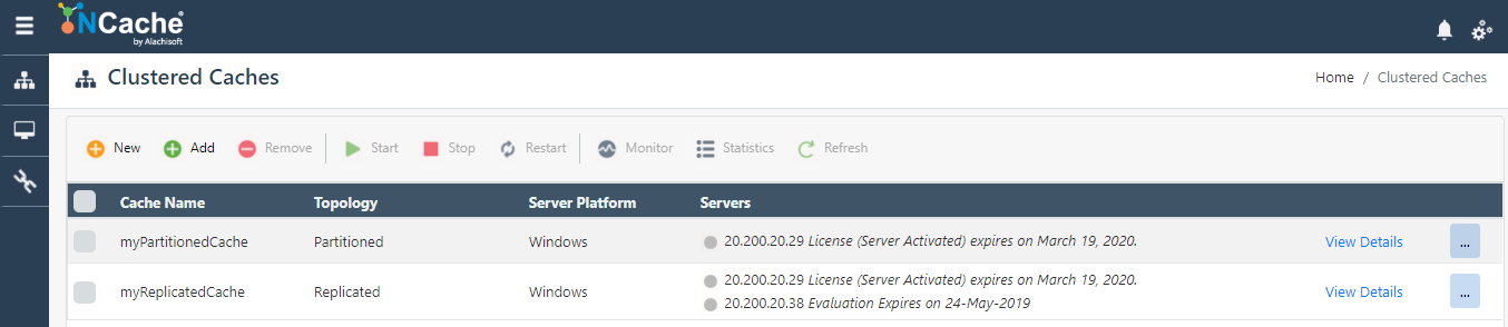 Add Existing Clustered Cache Web