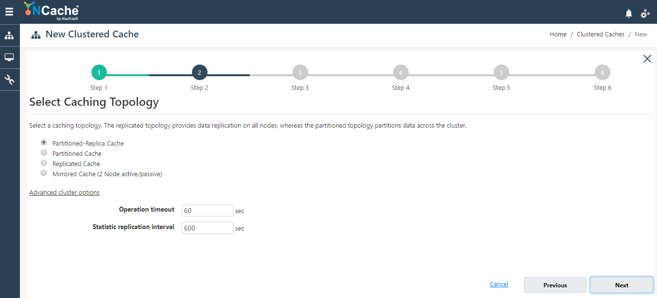 Select Caching Topology Web