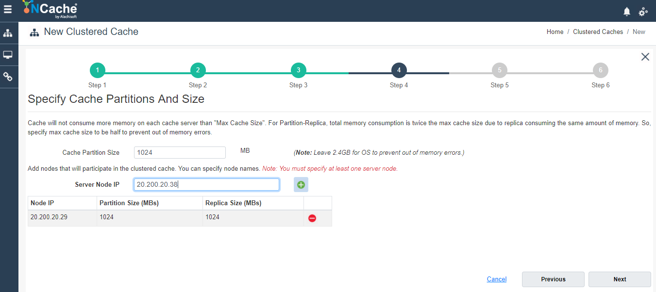 Cache Size Clustered Cache Web