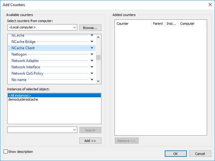 NCache Client Category