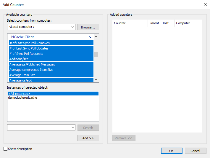 Select Counters from Client Category