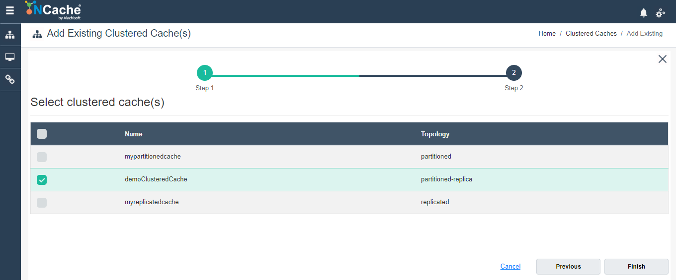 Existing Clustered Caches Web