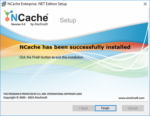 NCache Windows Installation Success