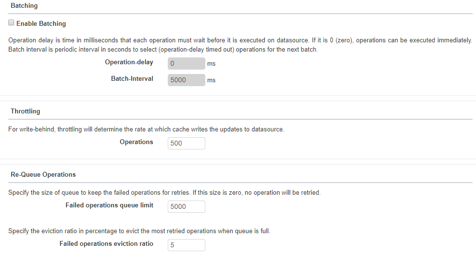 Configure Write Behind Web