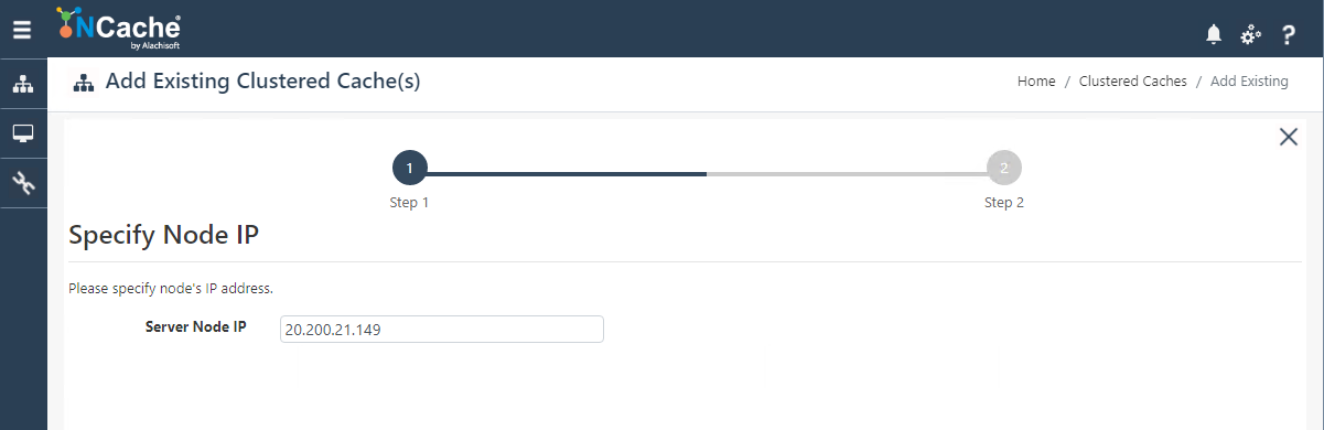 Specify Existing IP Address Web