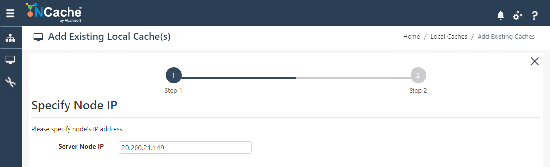 Specify Node IP Web