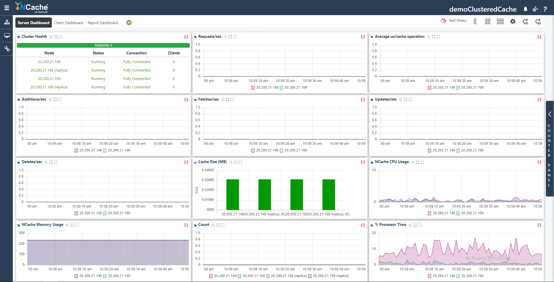 NCache Web Monitor